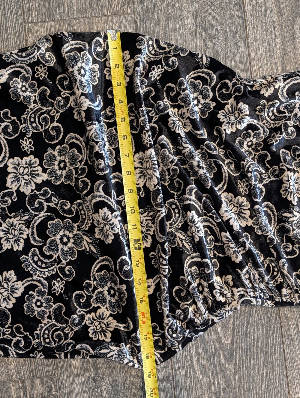 Laundry By Shelli Segal Velvet Dress Floral Tank Slit - Picture 10 of 10